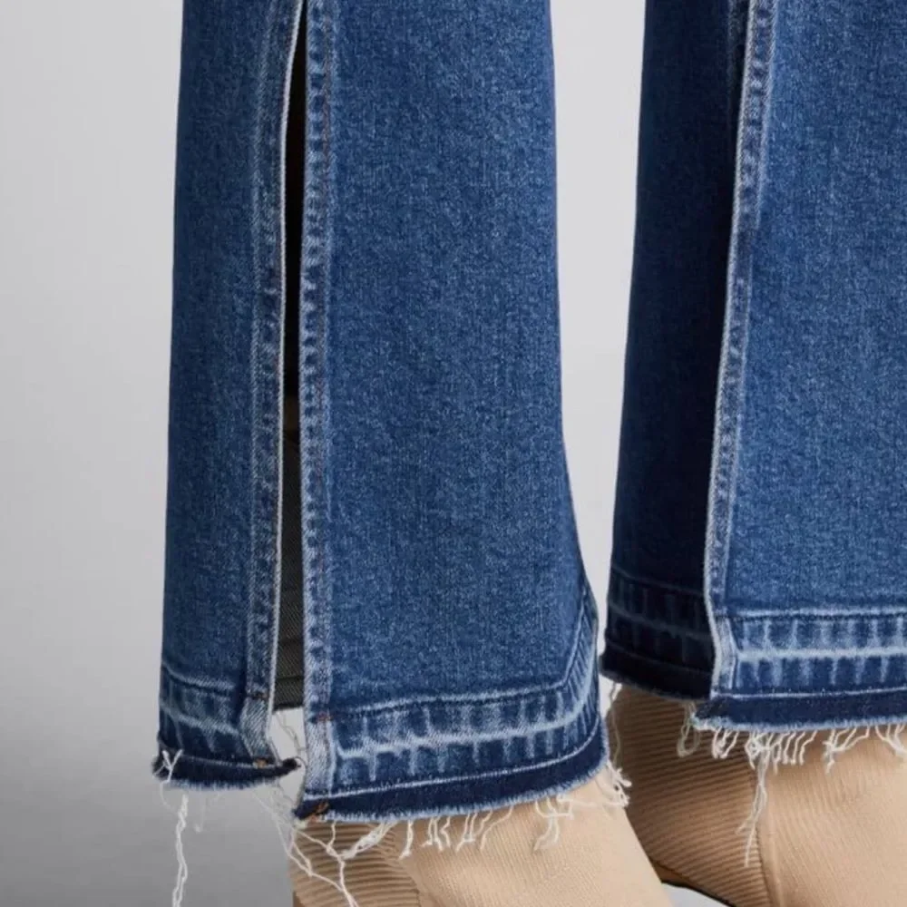 NEW 3x1 MIMi CUTTRELL Kelli Flared Slit High Rise Jeans Button Fly size 25